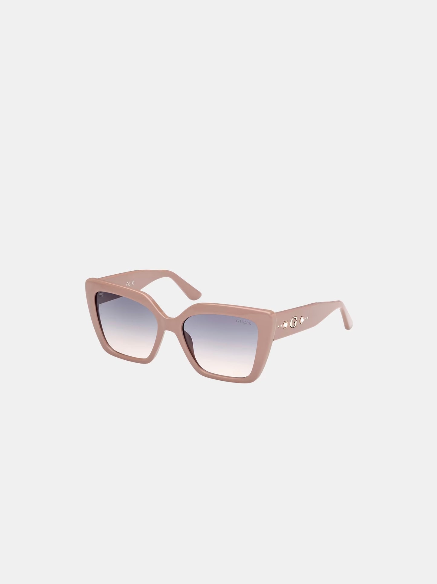Lunettes de soleil carrées Guess – Rose
