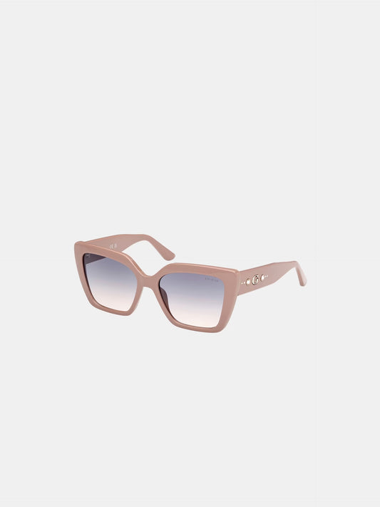 Lunettes de soleil carrées Guess – Rose
